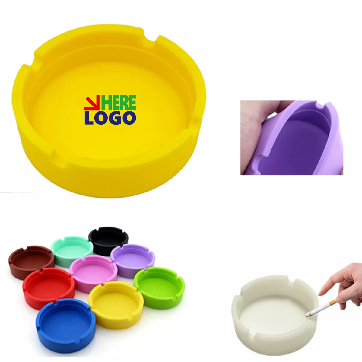 Custom Silicone Rubber Ashtray MOQ 10pcs 1