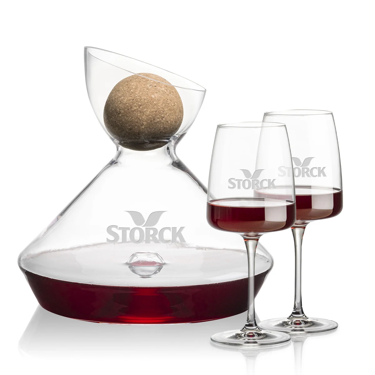 Woodbury Carafe w/Cork Stopper & Dunhill Wine 1