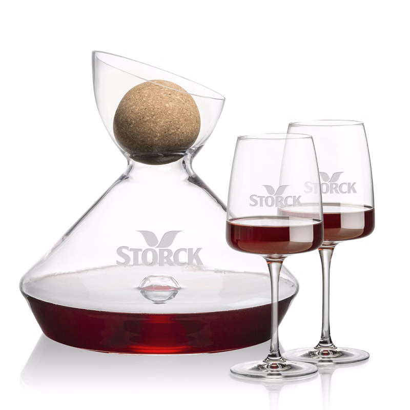 Woodbury Carafe w/Cork Stopper & Dunhill Wine