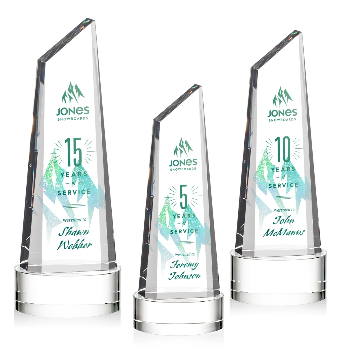 Akron VividPrint™ Award on Base - Clear 1