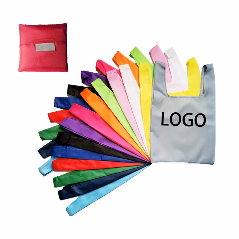 Foldable Reusable Grocery Shopping Tote Bag with Storage Bag