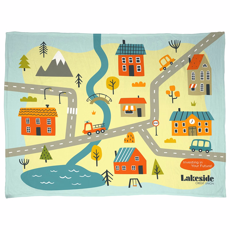 Silk Touch Blanket 60" x 80" 300GSM Polyester - Full Color