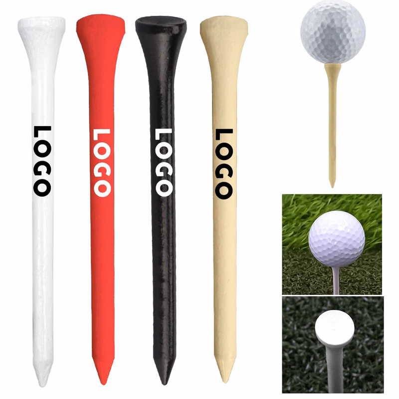 3.3" Custom Wooden Golf Tees