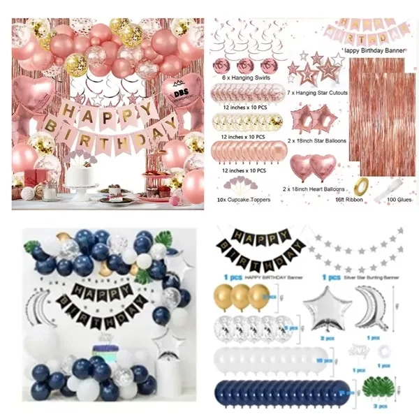 Birthday Party Balloons Decorations Set 1