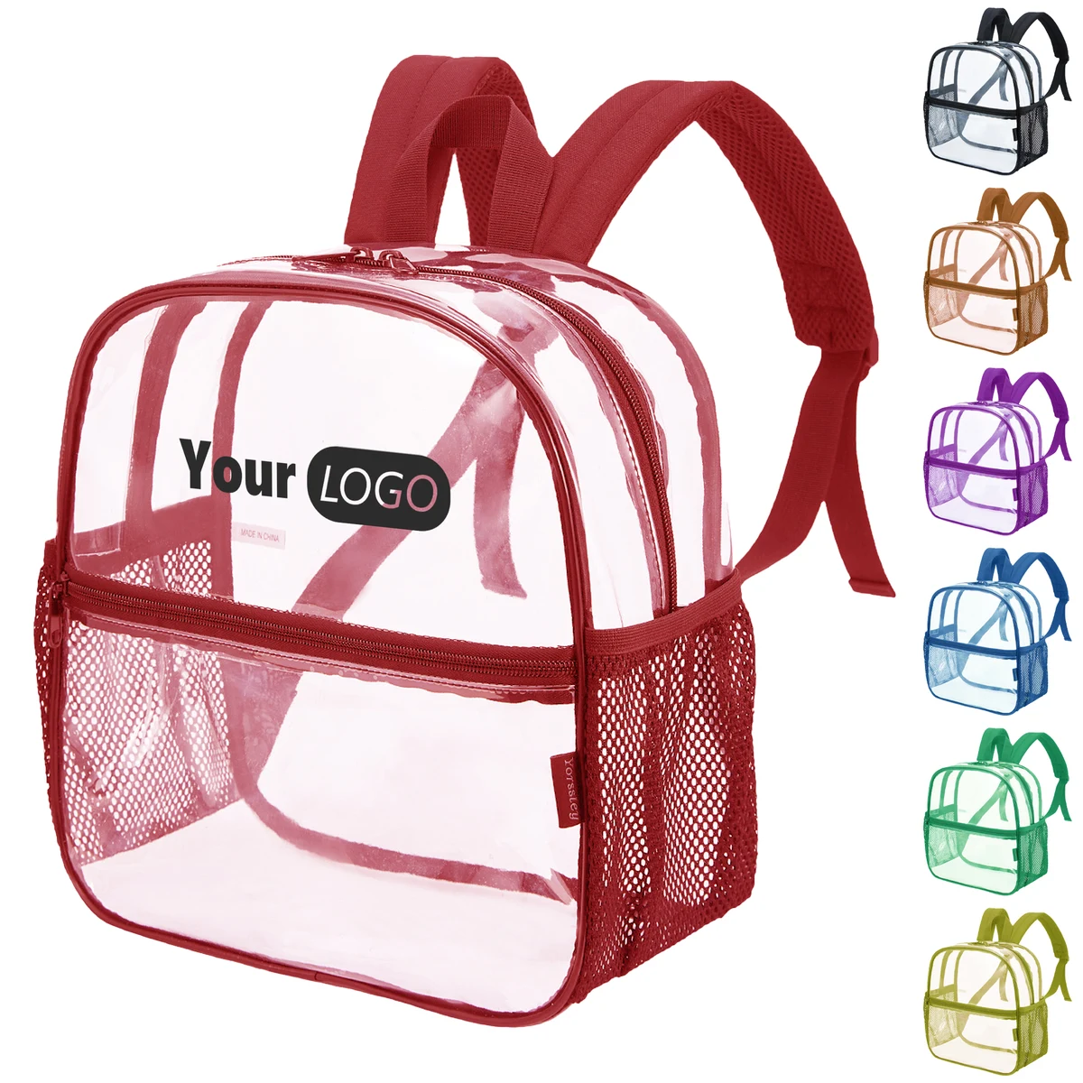 Pvc Transparent Backpack For Security And Branding 1
