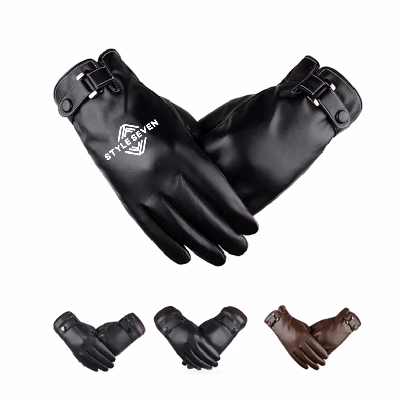 PU Leather Gloves With Touchscreen Capability