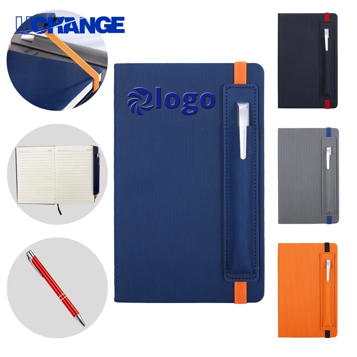 A5 PU Softcover Journal Notebook Set with Pen 1