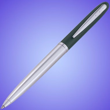 BALL PEN W/ GREEN CAP & SILVER BARREL