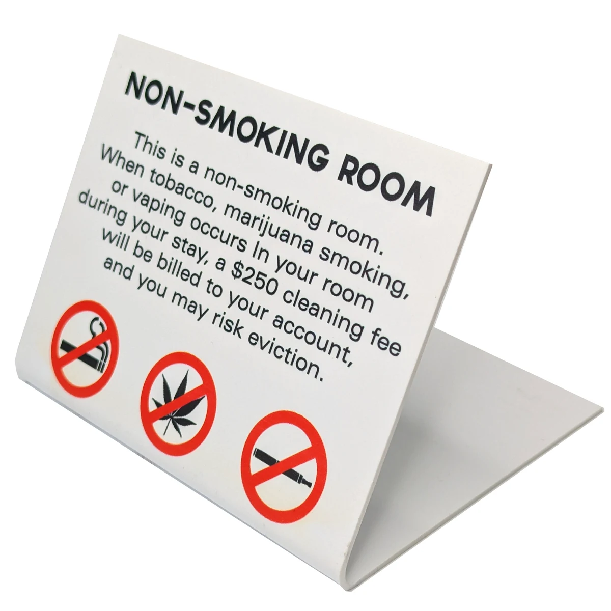 Folded Plastic Sign 0 - 25 sq Inches 1
