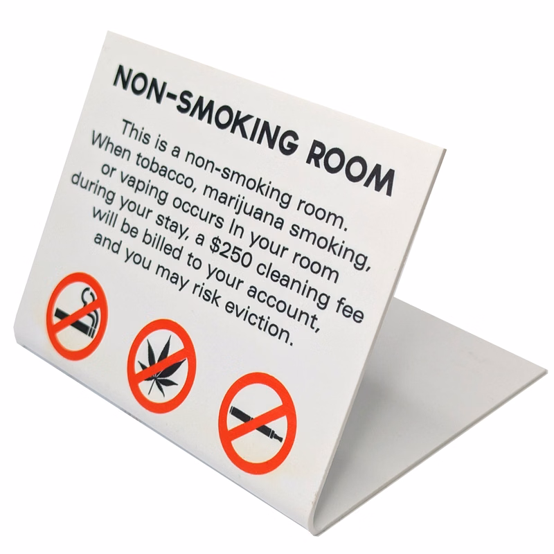 Folded Plastic Sign 0 - 25 sq Inches