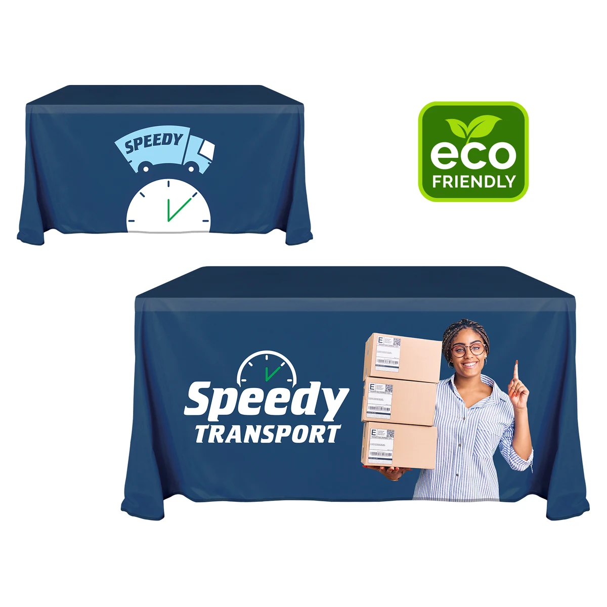 4' Recycled KP Throw Style Table Cover 1