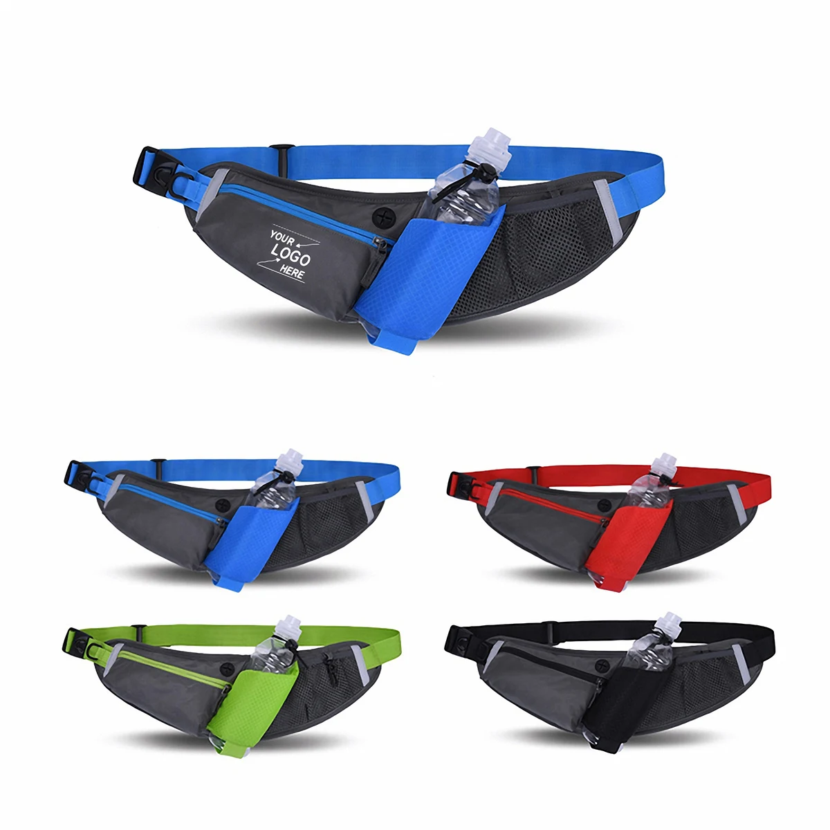 Waterproof Hiking Waist Pack with Water Bottle Holder 1