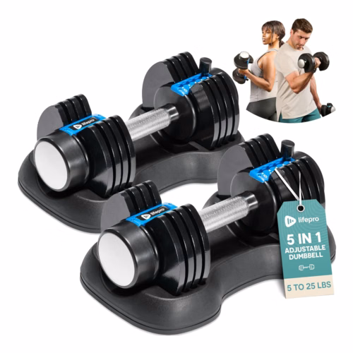 Lifepro PowerFlow Plus Adjustable Dumbbells
