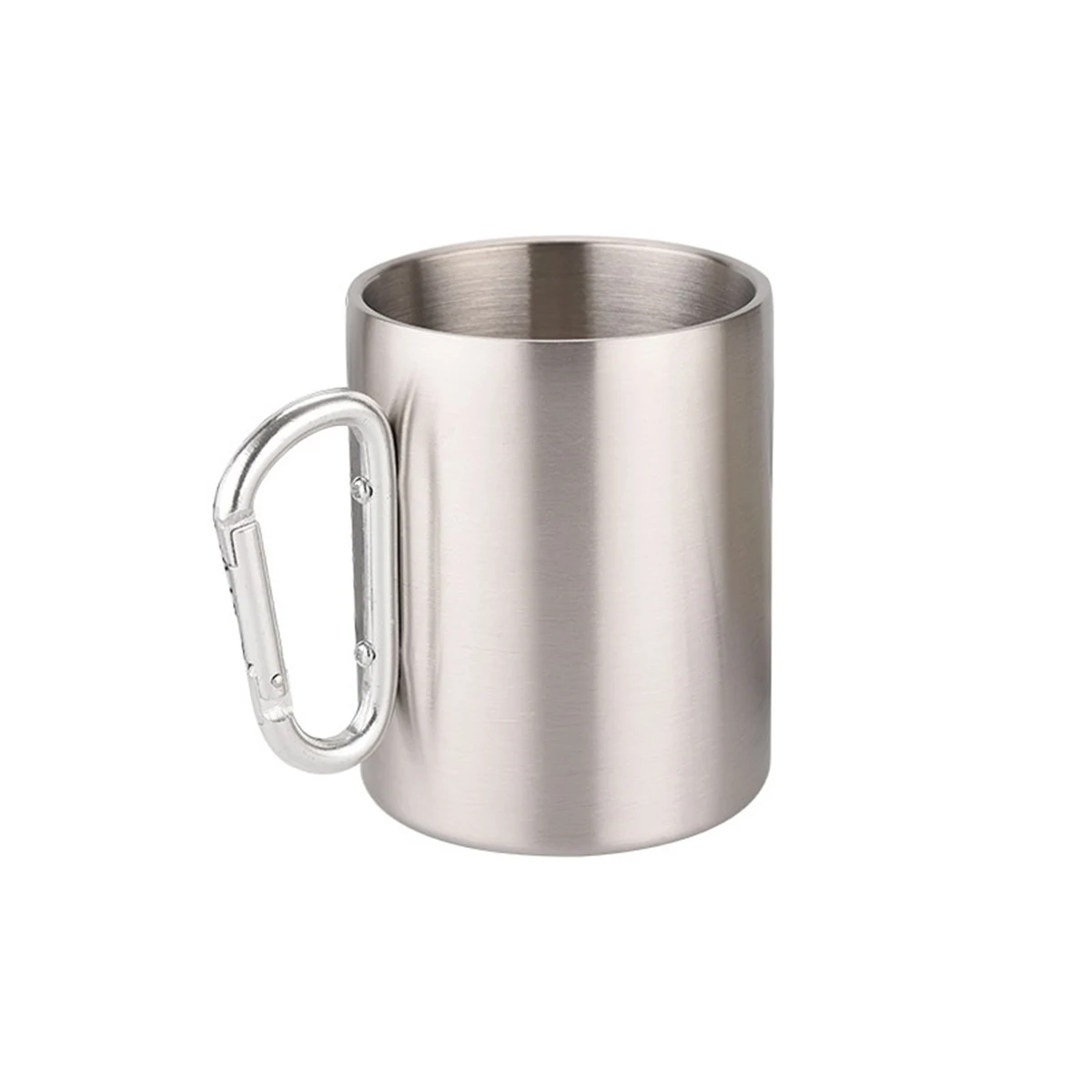 300ml Outdoor Stainless Steel Mug Cup with Carabiner 1