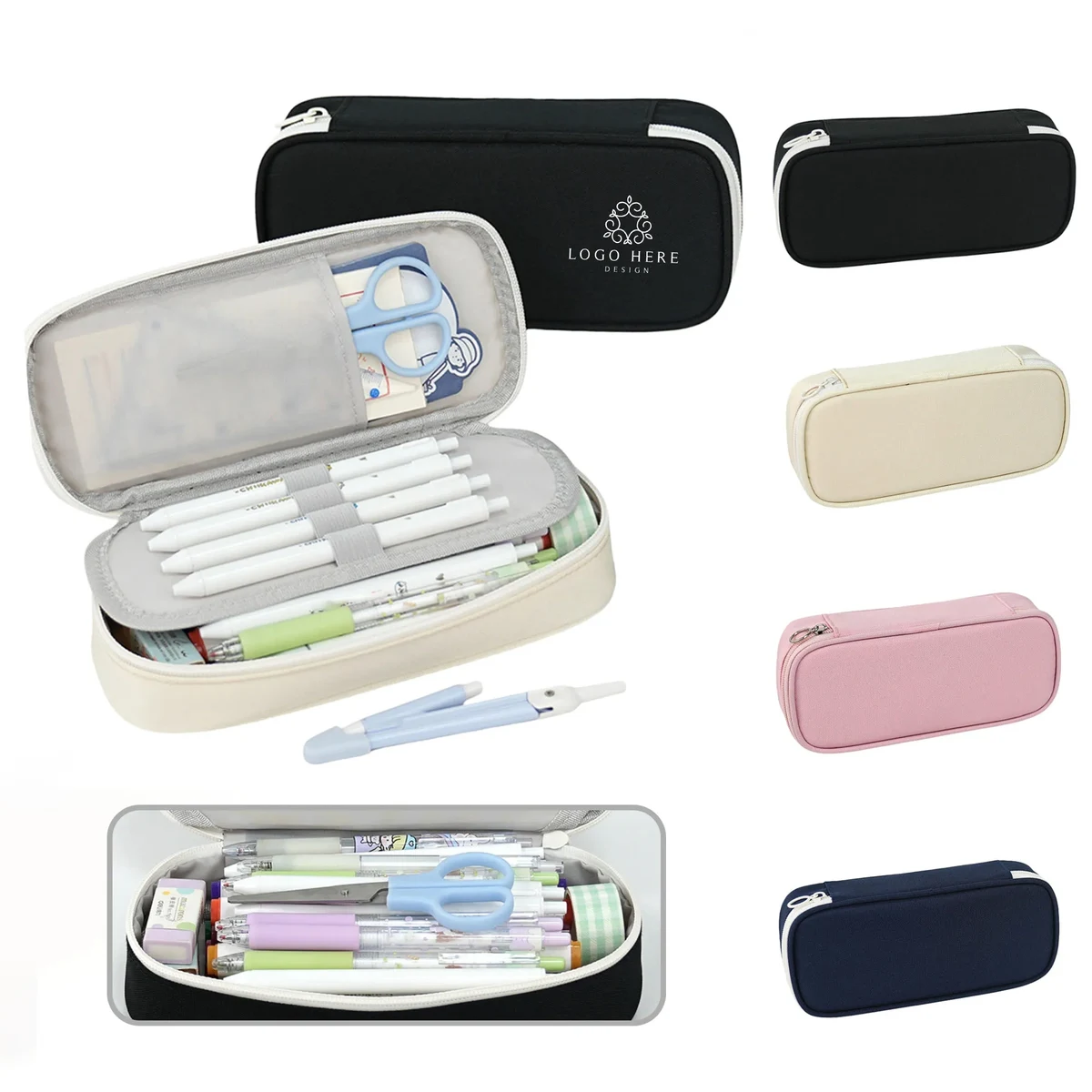 Pencil Case Storage Pouch with Zipper 1