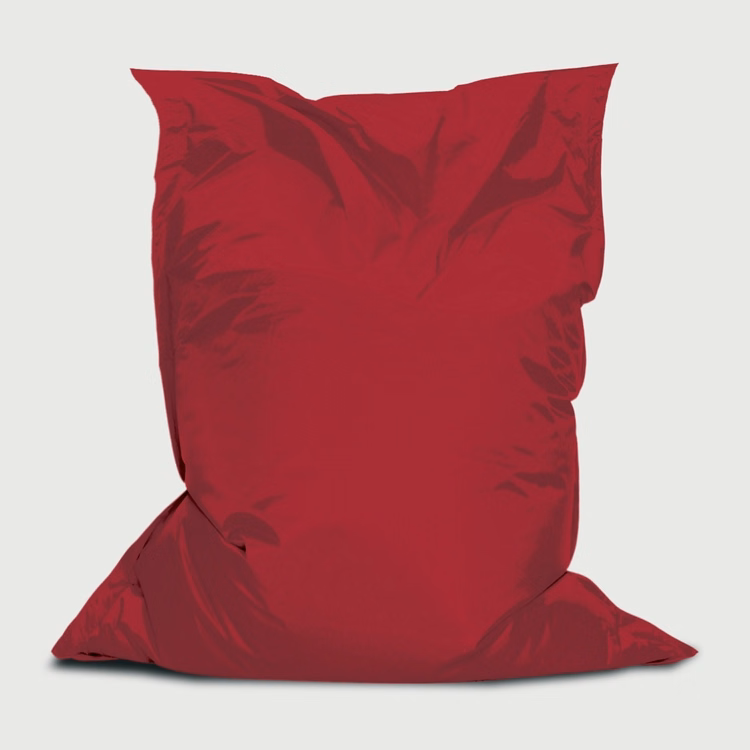 Branded Bean™ Bag Chair, Stock Red with Foam Chair - 4.4'W x 5'H