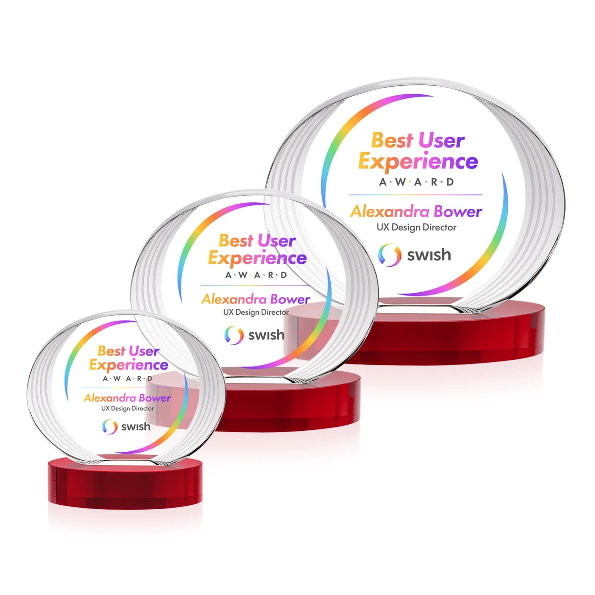 Sheraton VividPrint™ Award on Base - Red 1
