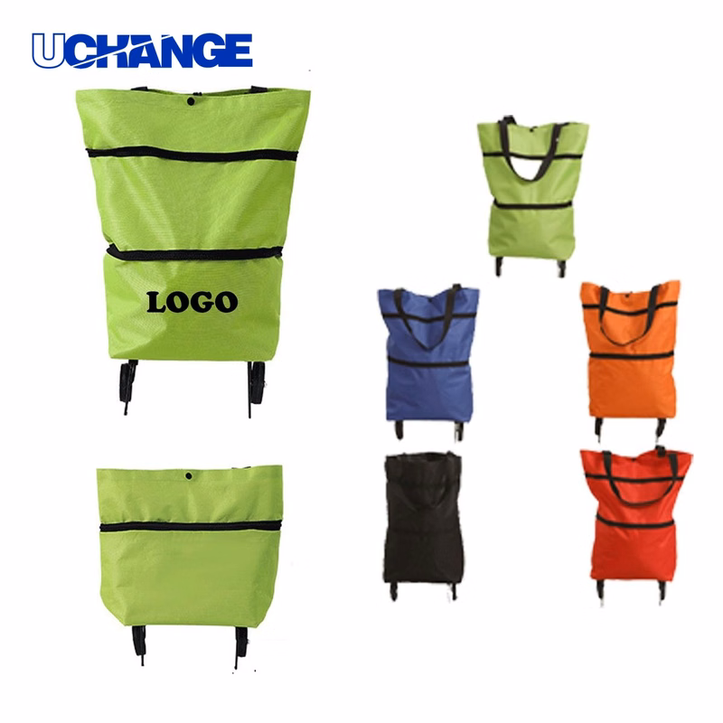 Logo Rolling Tote Bag Organizer