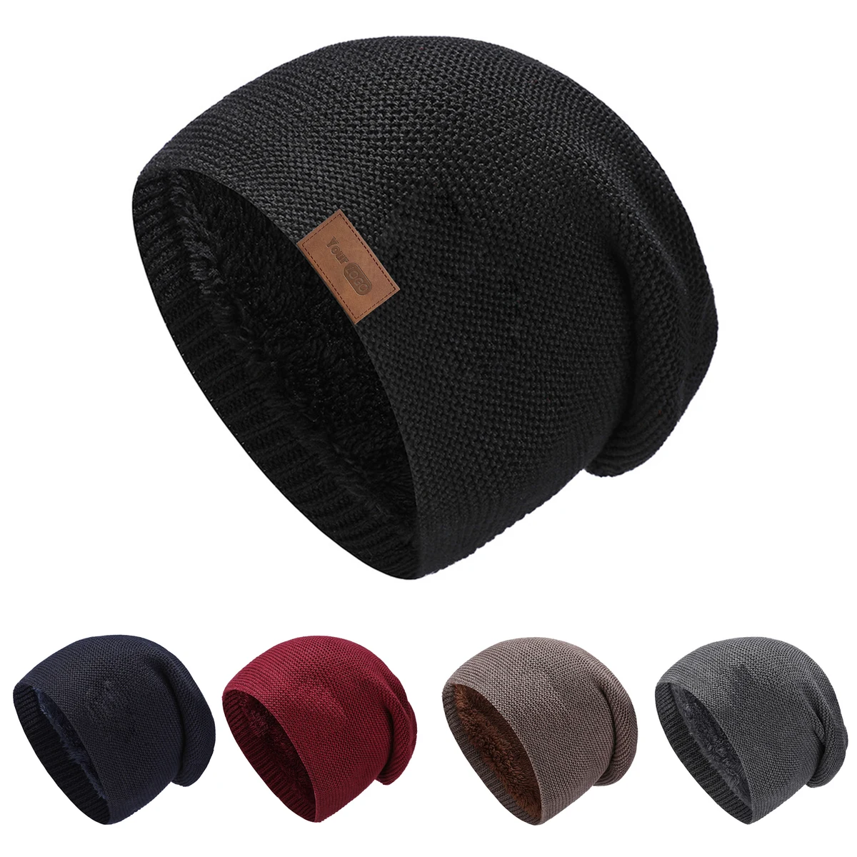 Fleece and thickened warm ear protection cap 1