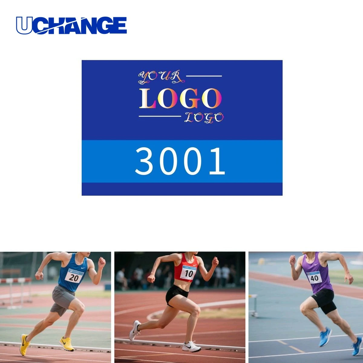 Waterproof Running Number Bib 1