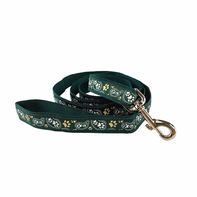 1" X 72" Woven Leash w/ Nickel-plated Hardware - "Elite" Weave