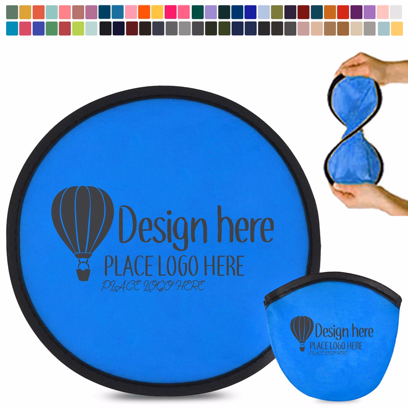 Foldable Round Flying Discs Fan With Storage Bag