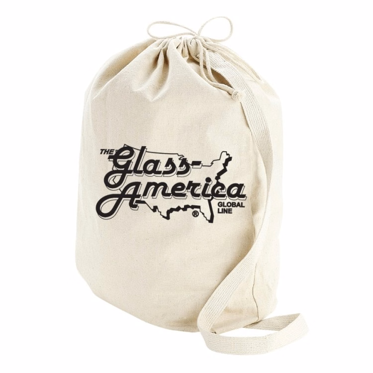 Canvas Drawstring Laundry Bag - Large Natural