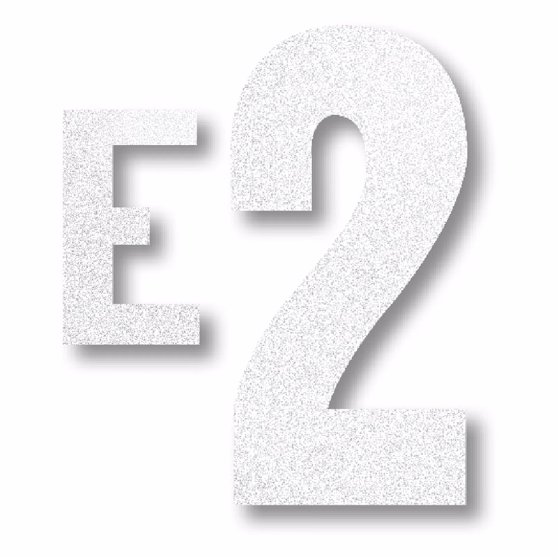 8" Individual Reflective Letters or Number Sticker