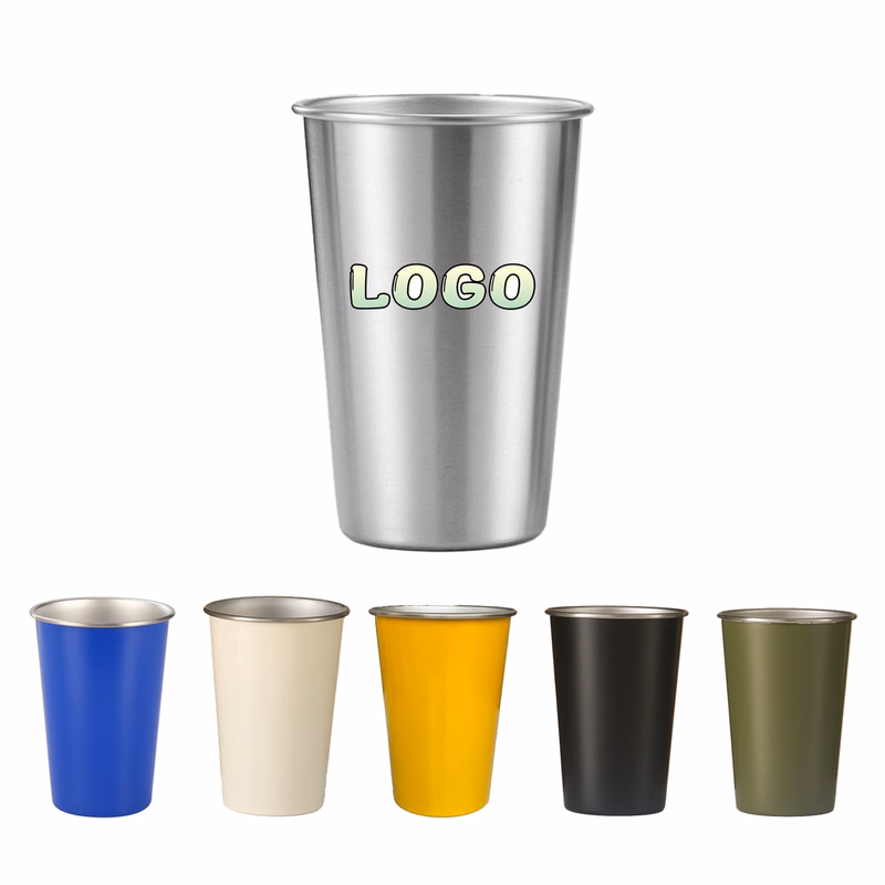 16Oz Metal Cold Beverage Tumbler