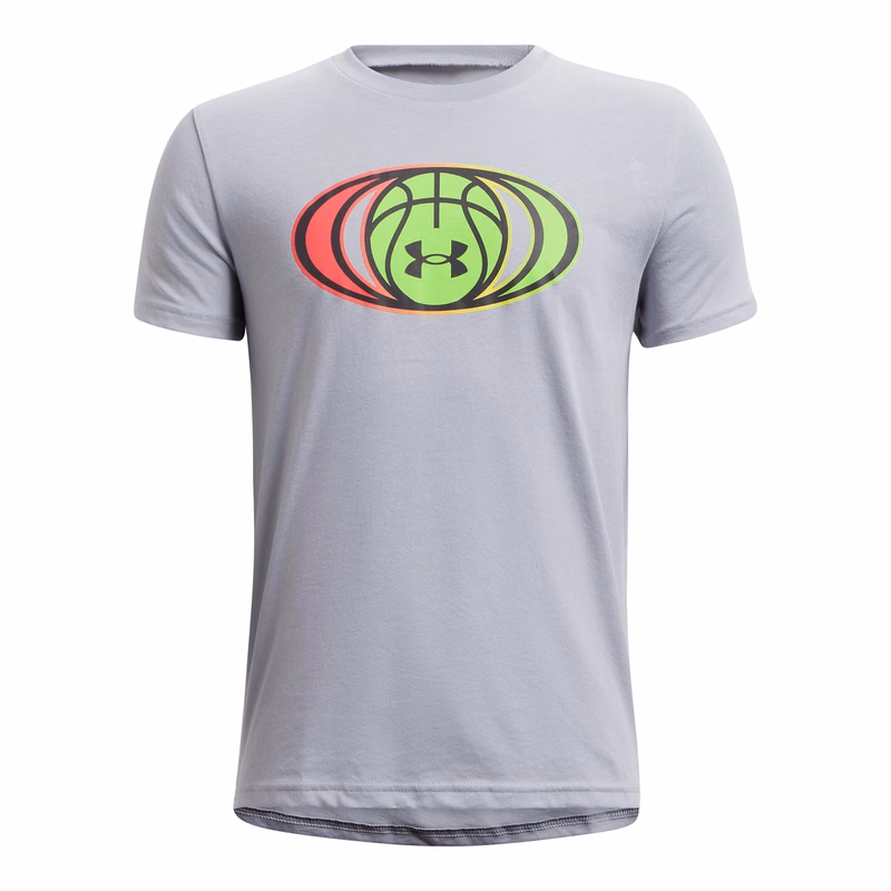 UA Basketball Gradient Boys' Short Sleeve