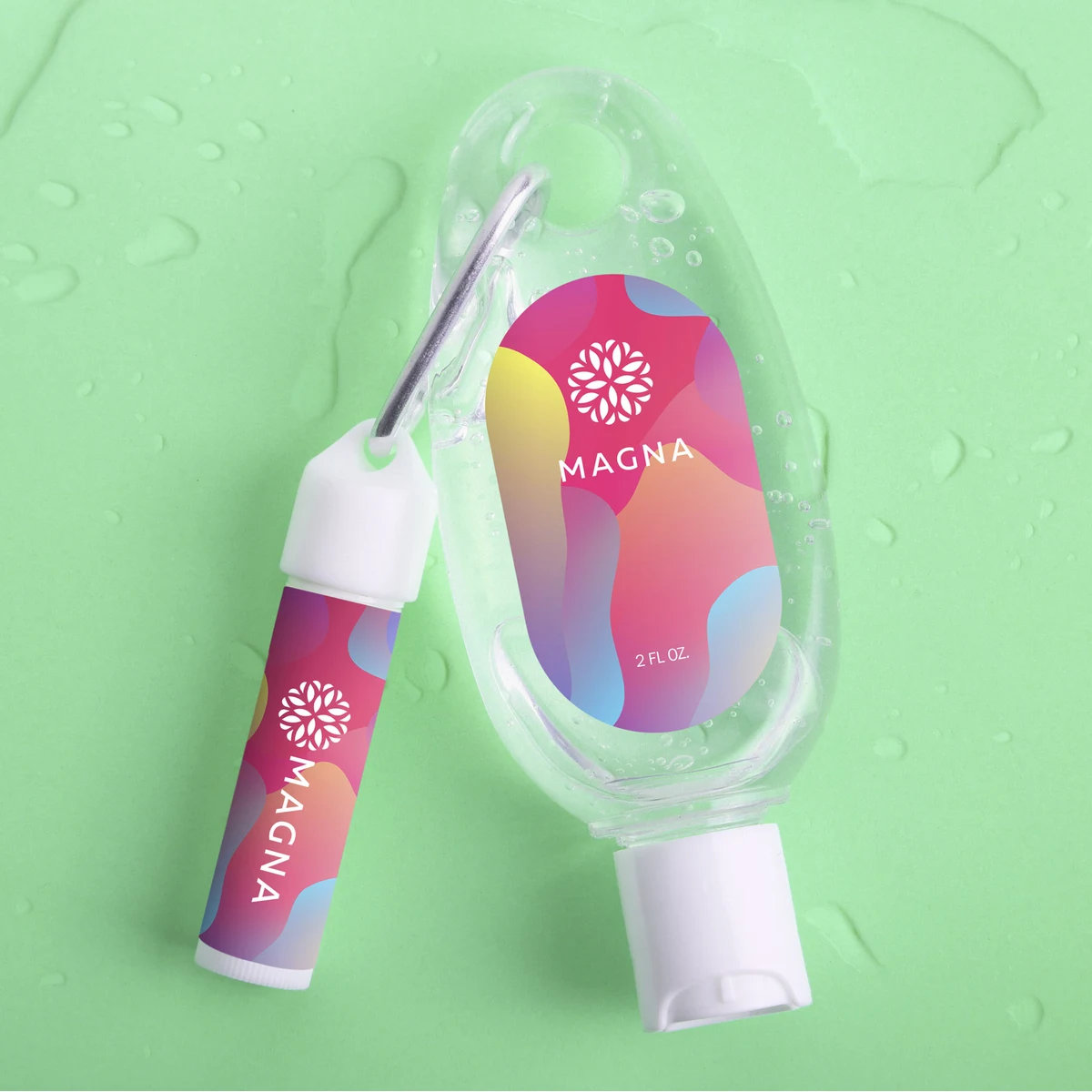 Aloe Vera & Lip Moisturizer Carabiner Kit 1
