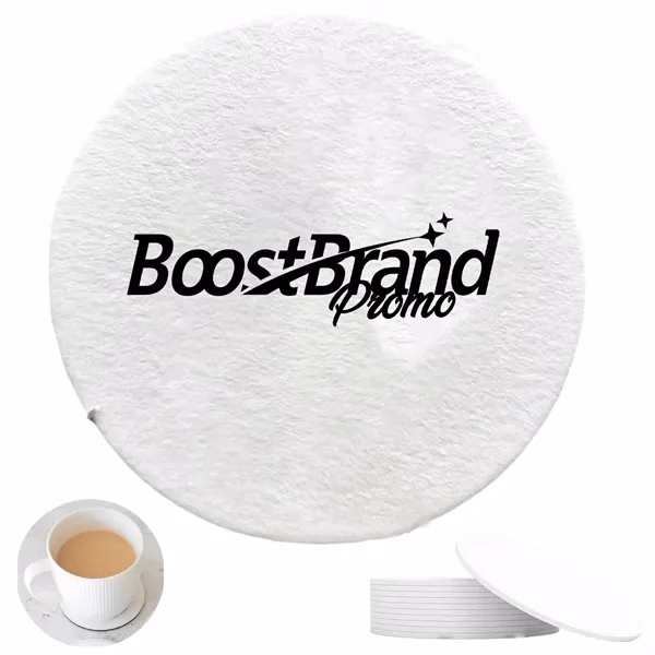 Custom 3.94 inch Waterproof Round Paper Coasters — Hygiene-Focused Drink Protection