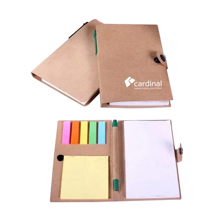 Craft Paper Notebook w/ Ballpoint Pen 1