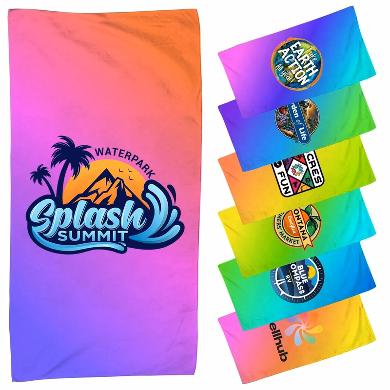 30 X 60 FULL COLOR GRADIENT TOWEL