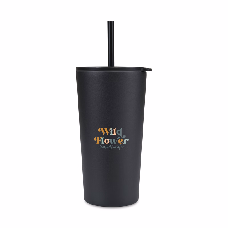 Aviana™ Rowan Recycled Straw Tumbler - 17 Oz.