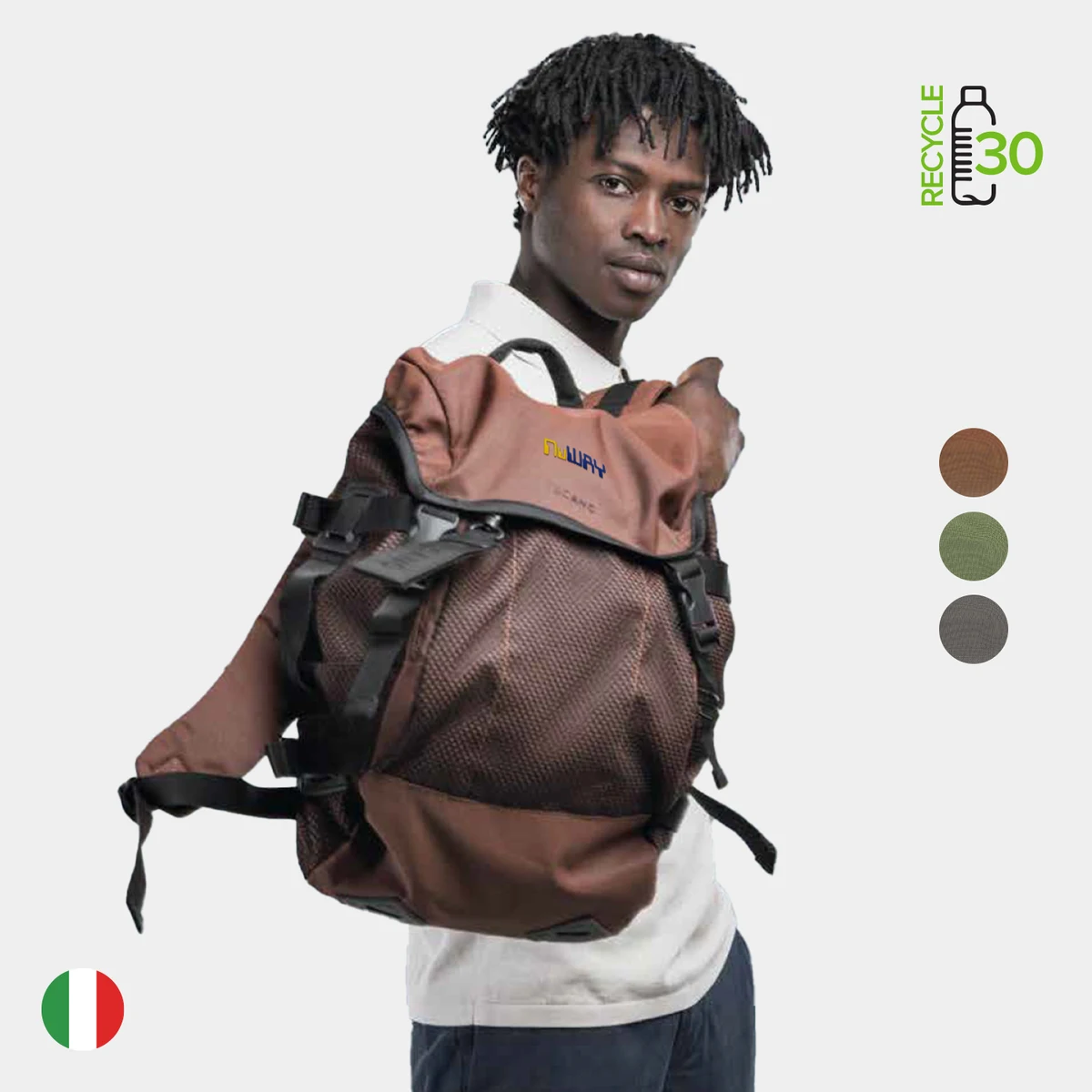 TUCANO® - Italy GOAL Recycled Modern Business Backpack 1