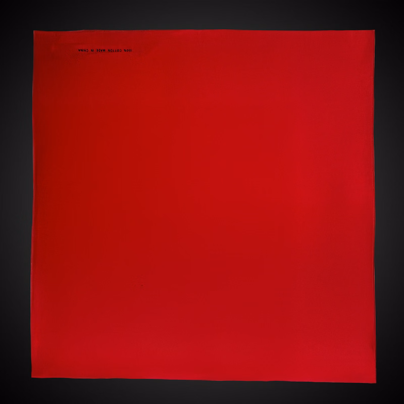 Solid Red 22" x 22" Cotton Bandana