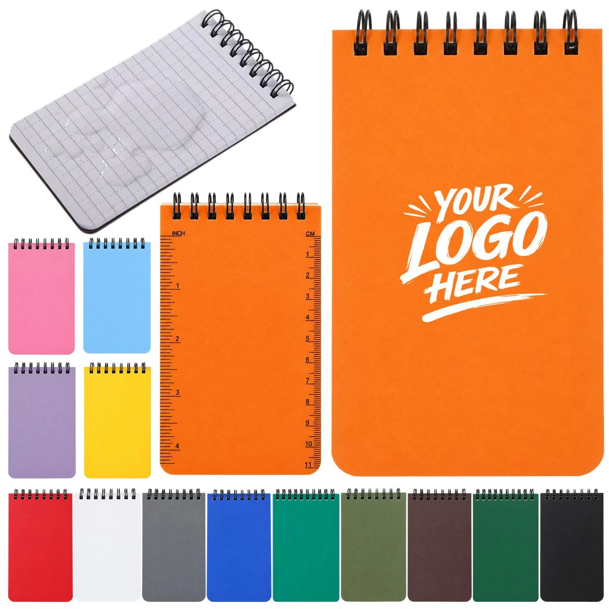 Waterproof Stone Paper Notebook With Back Cover Ruler 1