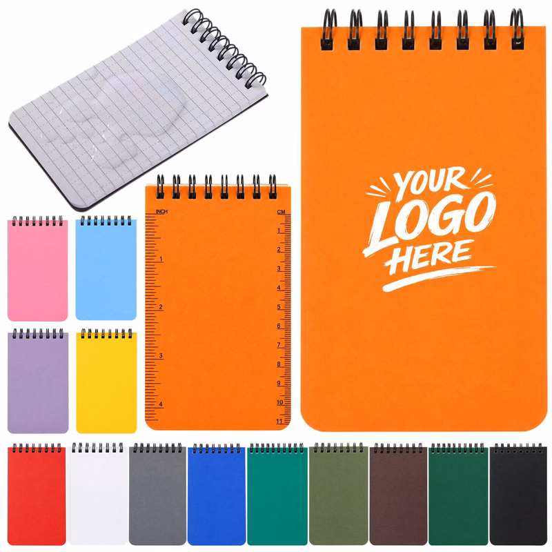 Waterproof Stone Paper Notebook With Back Cover Ruler