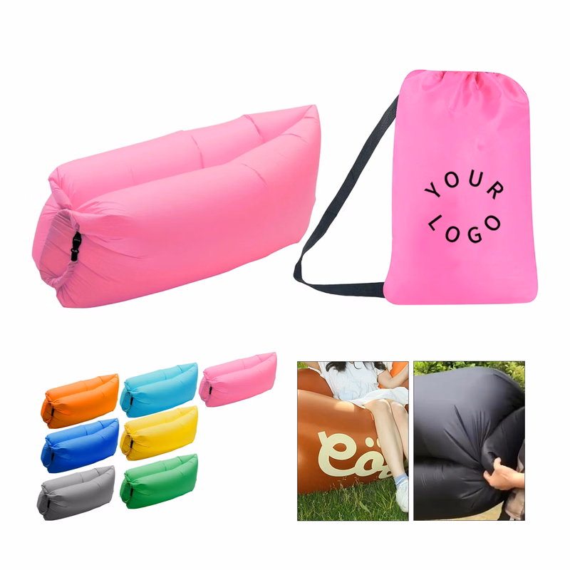 MOQ 50 Portable Inflatable Lounger Sofa for Outdoor Use