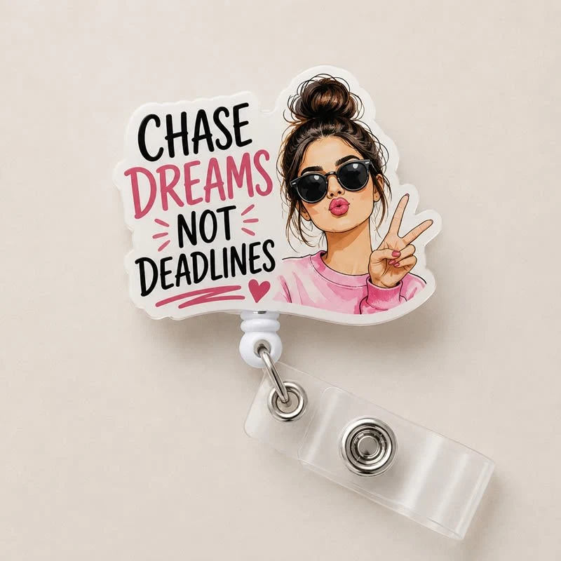 Custom Shape Acrylic Badge Reel 1