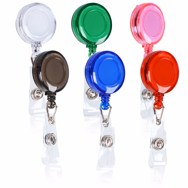 Retractable Badge Holder with Belt Clip Key Ring