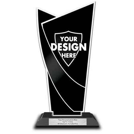 Acrylic Trophy: 6" Custom Designer Shape Trophy 1