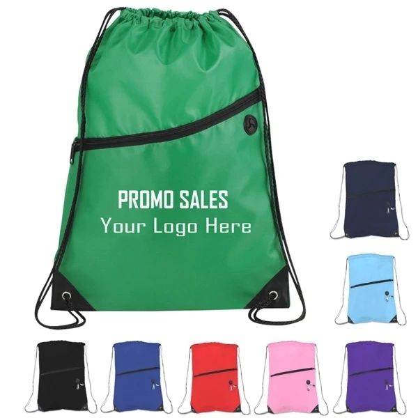 Zipper Drawstring Tote Bag 1