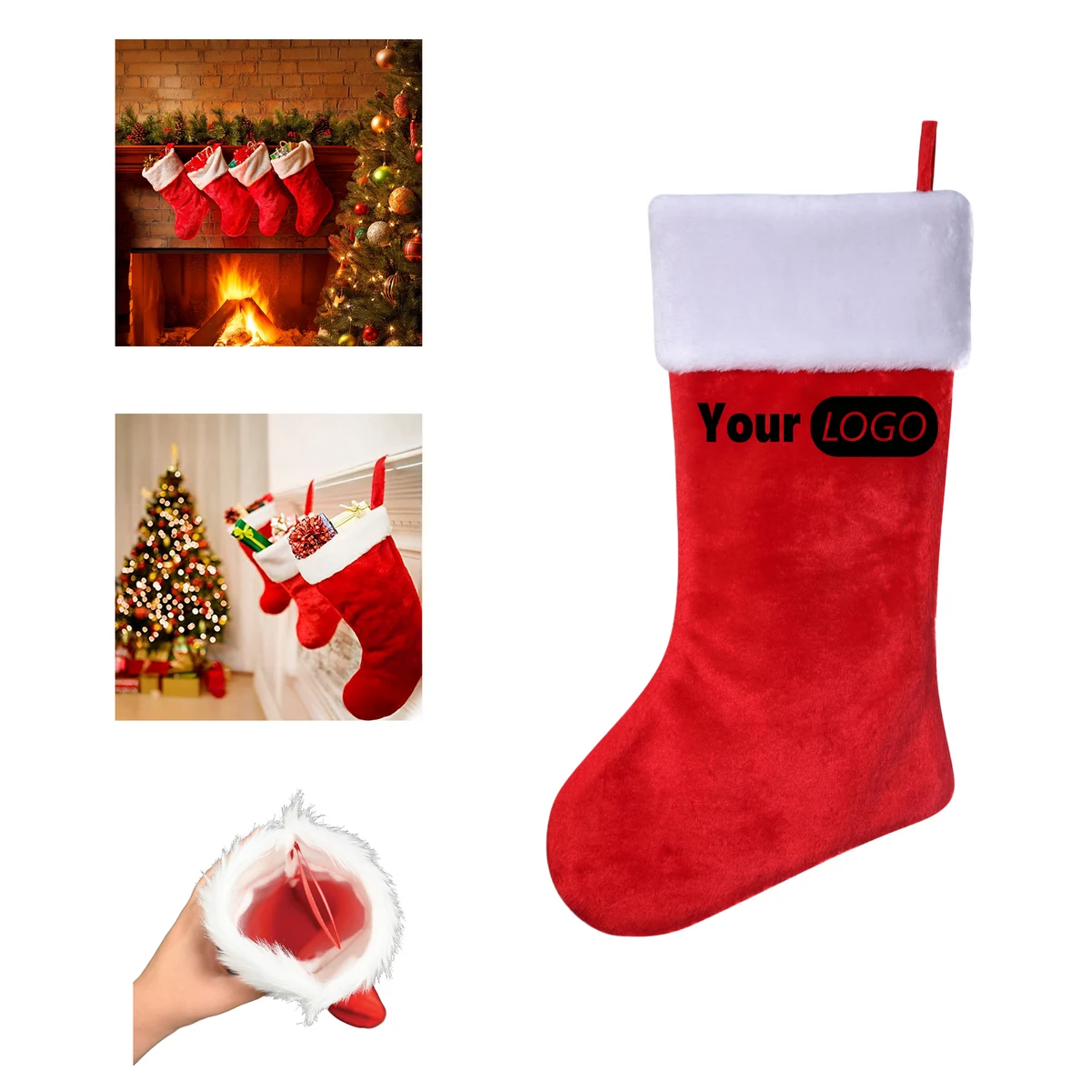 17.7 Inch Decorative Christmas Stocking 1