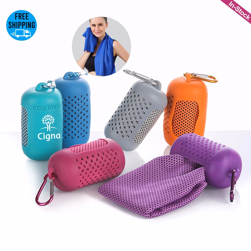 12"x35" Cooling Towel with Silicone Case