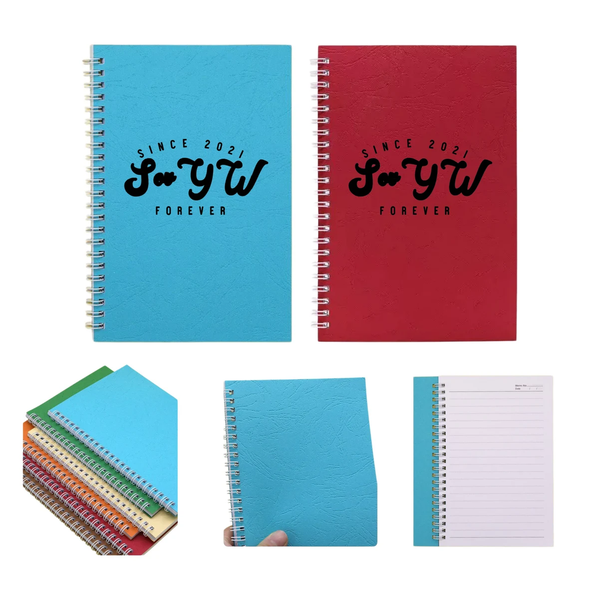 A5 Textured Cover Coil Notebook 1