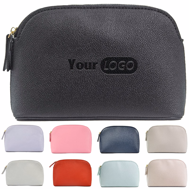 Pu Portable Makeup Handbag