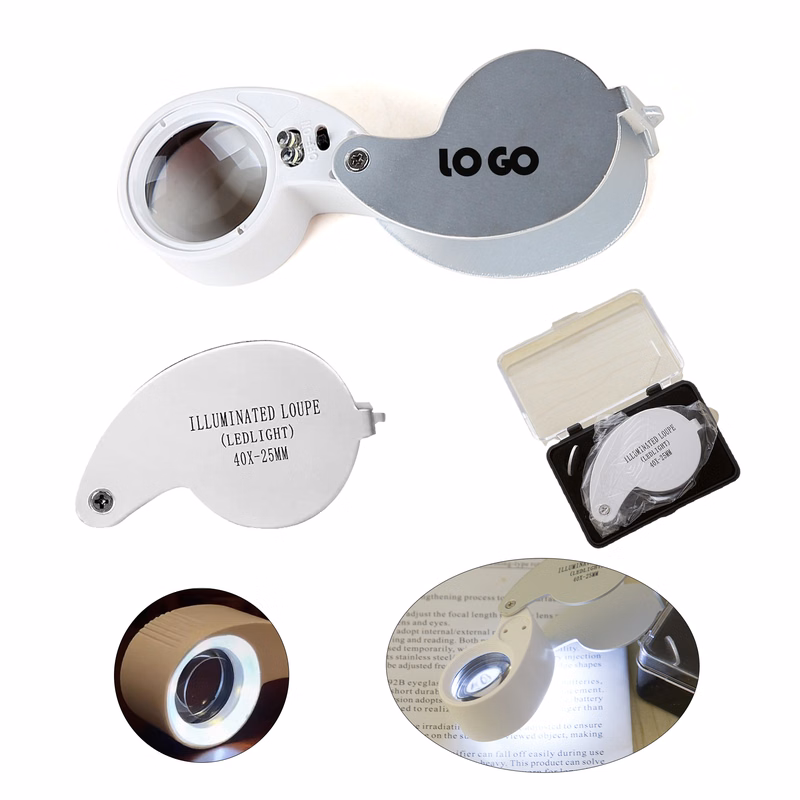 40x Illuminated Jewelry Magnifying Glass