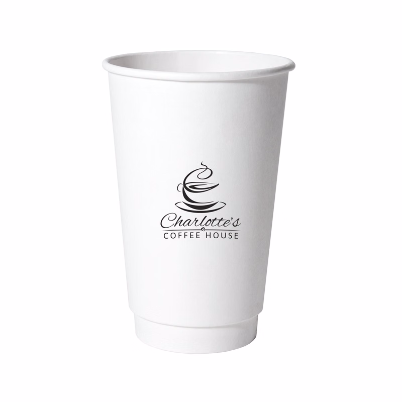 16 oz. Double-Wall Paper Hot Cup - Flexographic printed